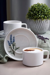 Hermia Lavanta 4 Juego de tazas de té Multicolor